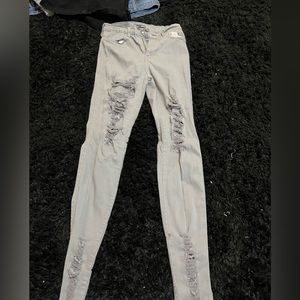 Grey Ripped Jeans